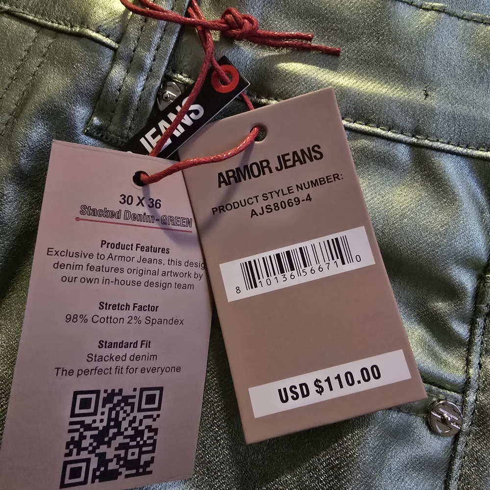 adidas Metallic Bootcut Jeans - Picture 2 of 8